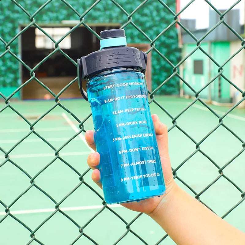 Workout Water Bottle with Straw 3L 2L 1L