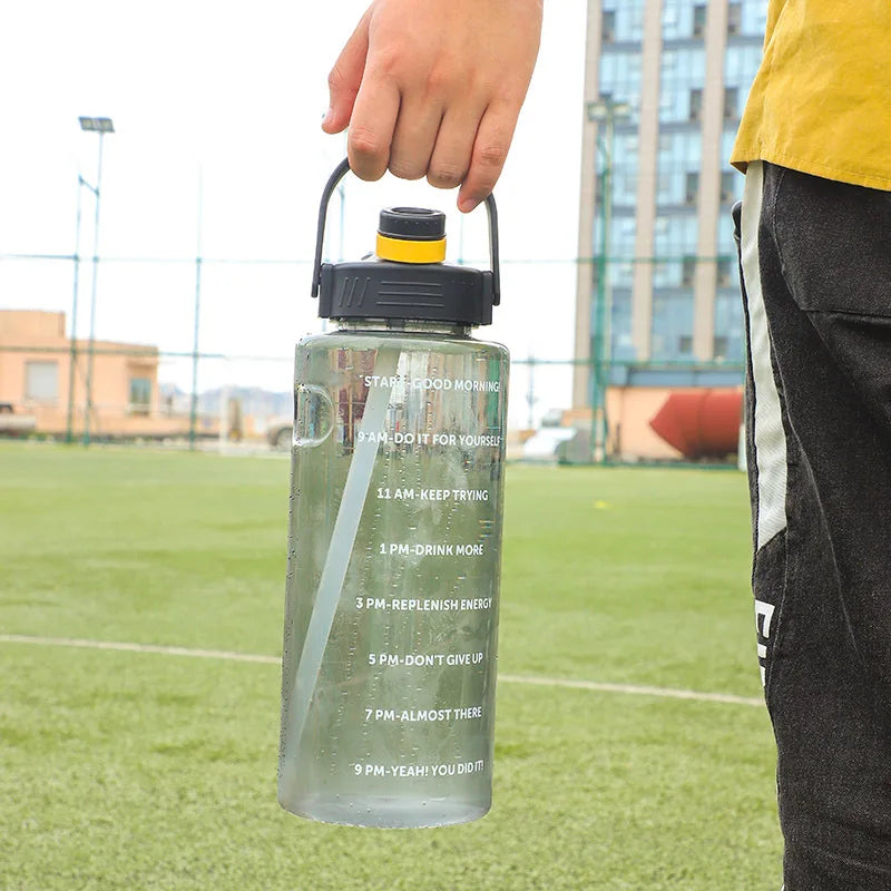 Workout Water Bottle with Straw 3L 2L 1L